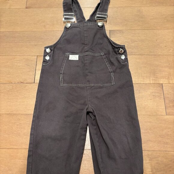 Claude & Co unisex grey cotton overalls dungarees romper age 1 - 2 - Picture 1 of 7